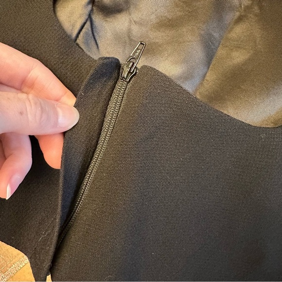 Mossimo Dutti Cropped Black Zipper Back Closure Dress Top Size Small - Picture 7 of 10